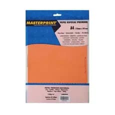 Papel Diplomata Liso Offset 120g 20 folhas Laranja