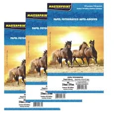 Papel Fotográfico Adesivo A4 Glossy 130g 60 Folhas Inkjet À Prova D´água