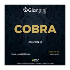 Encordoamento para Cavaquinho Giannini Cobra Níquel GESCL (.010  .026) Leve
