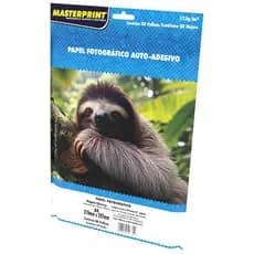 Papel Fotográfico Adesivo A4 Glossy 115g 50 Folhas Inkjet À Prova D´água