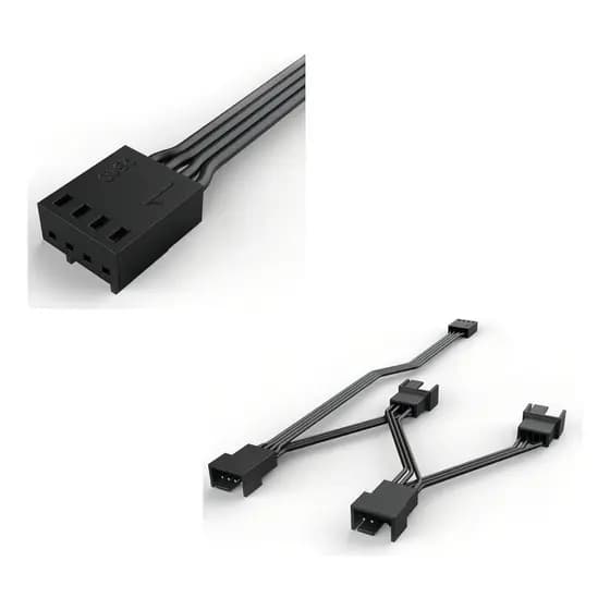 Cabo Adaptador Splitter Para Fans Pwm 1 Entrada 4 Saidas Pcyes - Sptpwm4Pcy