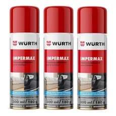 Impermeabilizante para Tecidos e Estofados - Impermax 300ml - Wurth Kit 3 unidades