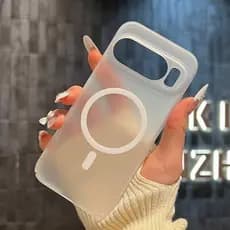 Ultra Fino Fosco Transparente PC Caso Duro Para Google Pixel 6 7 8 9 10 Pro À Prova De Choque Magnético Claro Capa Trase