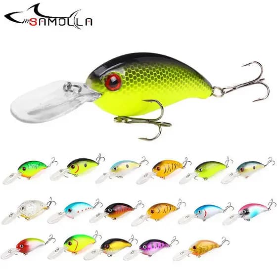 Isca Artificial Crankbait para Pesca, Peso 13.6g, Artigos de Pesca, Isca Artificial em Forma de Peixe, Isca Crankbait Af