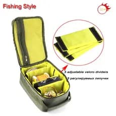 Bolsa de Pesca de Baixo Preço 3 EM 1 para Carretilha, Linha de Pesca, Iscas e Anzóis, Bolsa de Armazenamento para Pesca