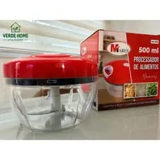 Processador de Alimentos Multifuncional Manual Cozinha - 3 lâminas em aço inoxidável