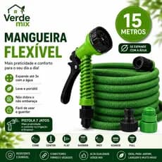 Mangueira Expansível Elástica Flexível 15 e 30m Incluso Conector e Pistola - Excelente Qualidade e a Pronta Entrega