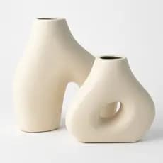 Vasos assimetricos em ceramica minimalista moderno perfeito para decorar qualquer ambiente