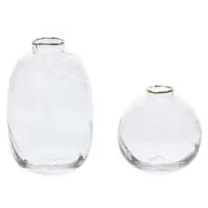 kit vasos de vidro/vaso vidro/vaso com borda dourada
