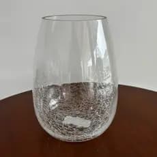 vaso de vidro/craquelado/vaso/decoração de interior/decoração
