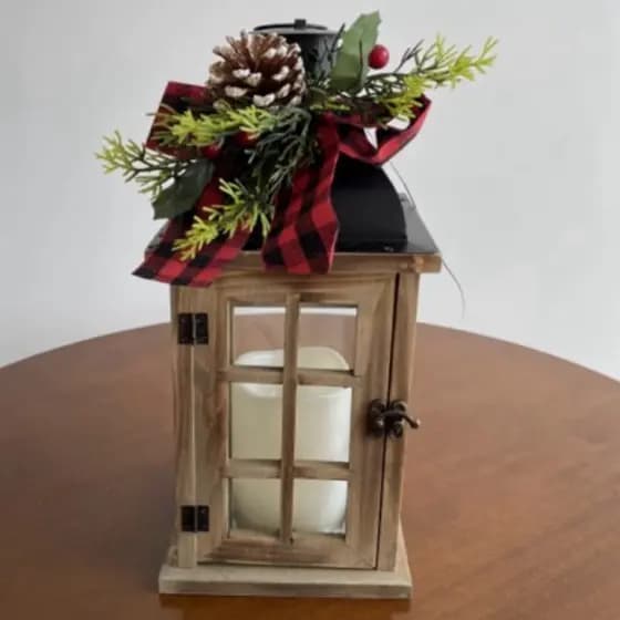 lanterna decorativa/ lanterna de Natal/enfeite Natal/ lanterna com vela