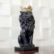 mini leão/estatueta leão/leão decorativo/escultura leão
