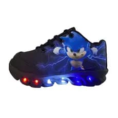 Tênis Infantil Led Sonic Infantil De Menino Luzinha Bebe Luz