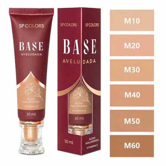 Base Aveludada Tons Claros Médios  e Escuros Spcolors