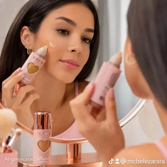 Base Liquida Matte Cobertura Media à Alta Acabamento Fosco e Natural  - Lua e Neve