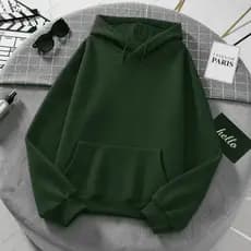 Blusa Moletom Flanelado Lisa Estilo Unissex Canguru Varias Cores - ENVIO IMEDIATO