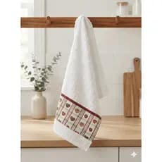 Pano de Prato Atoalhado 40x60cm | Pano de Copa Decorado Alta Absorção para Cozinha