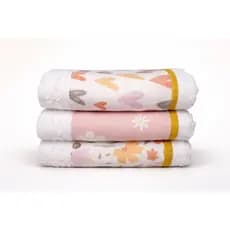 Kit 3 Panos de Prato Atoalhados Decorados 40x60cm | Coleção Encanto Floral | Alta Absorção