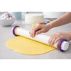 Rolo Nivelador de Massa Ajustável Anéis nivelador | Pizza Biscoito Macarrão