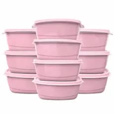Kit 10 Potes Plásticos Herméticos Para Cozinha 800 ml BPA Free Multiuso