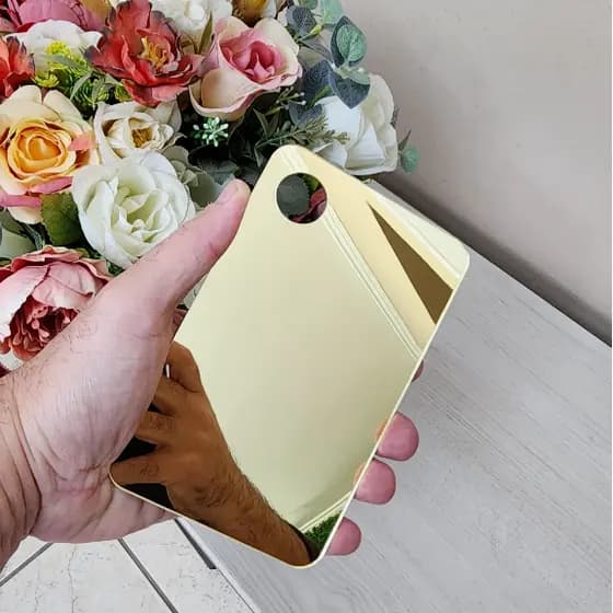 Placa Paleta de Acrílico Para Misturar Maquiagem Base Corretivo Esmalte Sombra Gliter Pigmento