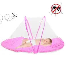 Mini Berço De Bebe Portátil Com Mosquiteiro Acolchoado