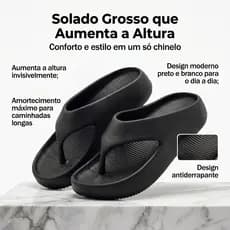 Chinelo de Dedo Nuvem Unissex em EVA – Leve, Confortável e Ideal para Praia e Dia a Dia