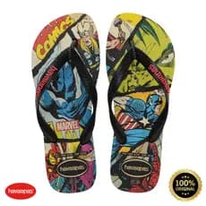 Chinelo Havaianas Top Marvel Masculino Adulto 39 ao 44 | Confortável Original Casual Verão