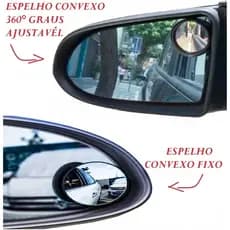 Conjunto De 2 Espelho Para Retrovisor  5,2CM Convexo Carro Caminhão Fixo Ou Regulável Automóveis