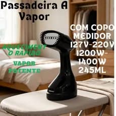 Passadeira A Vapor 127V E 220V 7 Saídas De Vapor Potente Desamassa E Higieniza Pratica