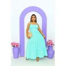 Vestido Middi/Leve solto/ Elegância/ajustável