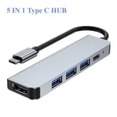 Tipo C HUB USB 3.0 4K HDMI PD 100W Multiporta Com Portas Para Telefone De Computador Macbook