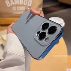 AG Capa De Vidro Fosco De Alta Qualidade Para iPhone 17 15 14 13 12 11 pro MAX 15 Plus 16 Moldura Fosca Traseira Dura