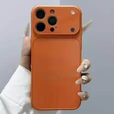 Novo Caso Armadura De Vidro Nano À Prova De Choque AG Para iPhone 17 16 15 14 13 16 Pro Max E 12 11 Duro Volta U Laranja