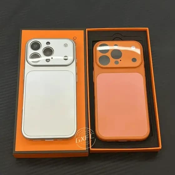 Nova Capa Protetora De Vidro Fosco Para iPhone 17 16 15 14 13 Pro Max Resistente A Choques Laranja