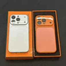 Nova Capa Protetora De Vidro Fosco Para iPhone 17 16 15 14 13 Pro Max Resistente A Choques Laranja