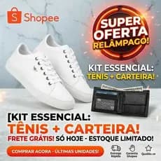 Kit Sapatenis Masculino Casual Confortável + Carteira Masculina Slim Elegante Promoção Oferta
