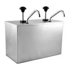 Dispenser Dosador Duplo de Molho ou Condimento em Aço Inox 6