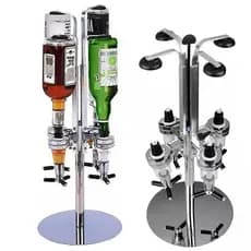 Porta Bebidas Giratório Dosador Dispenser Para 4 Garrafas