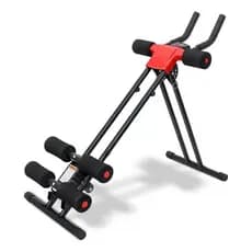 Aparelho Abdominal 5 Níveis De Intensidade Maquina Abdomen Cardio Preto e vermelho