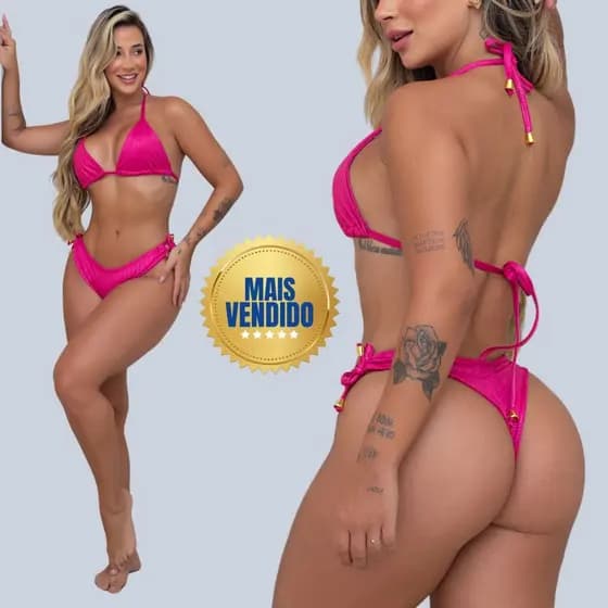 Biquini Fio Duplo Levanta Bumbum Cirrê