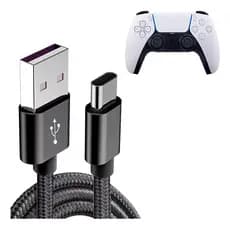Cabo Carregador Para Controle Ps5 Usb Tipo C Longo 3 Metros