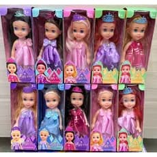 kit com 5/10 pcs boneca happy girl sortidas bonequinhas miniaturas articuladas com acessorio infantil/n-211