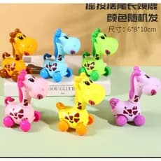 kit com 2 /4/PCS TOP TOY brinquedos de animais a corda anda presente para criança Girafa vários modelos//N-932