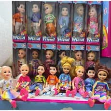 kit com 5/10pcs/ Mini Boneca Duda sera enviados o modelo que pode sentar se ficar de pe ou trocar de roupa  -  //N-0152