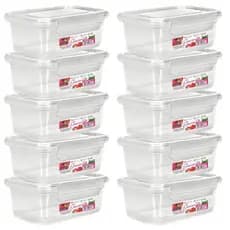 Kit 10 Potes Marmita Reutilizável 1.400 ml com Travas Freezer Microondas