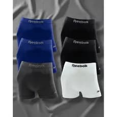 Kit 6 Cuecas Boxer Box Reebok Poliamida Premium S/ Costura
