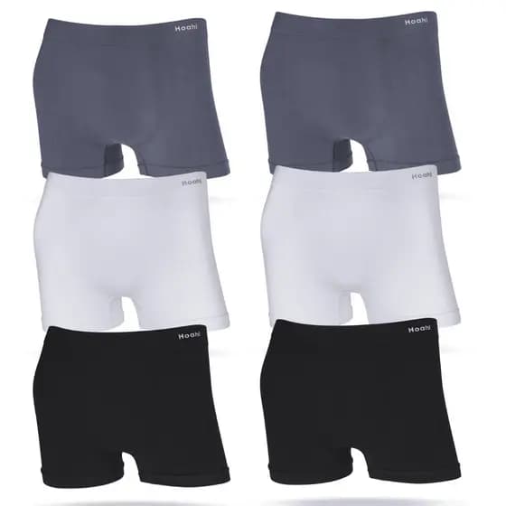 Kit 6 Cuecas Boxer Hoahi Algodão Sem Costura