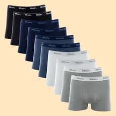 Kit 10 Cuecas Boxer Mash Algodão Confortável Masculina