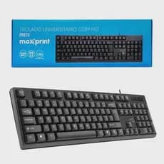 Teclado Padrão USB 2.0 para Computador e Notebook compativel Windows ABNT2 da Maxprint